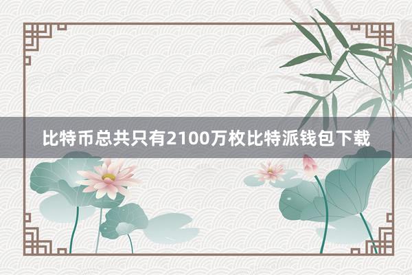 比特币总共只有2100万枚比特派钱包下载