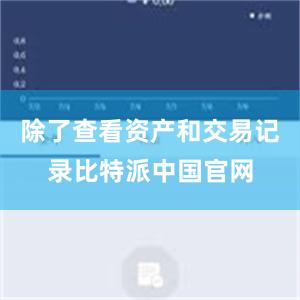 除了查看资产和交易记录比特派中国官网