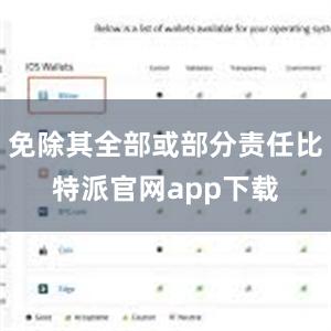 免除其全部或部分责任比特派官网app下载